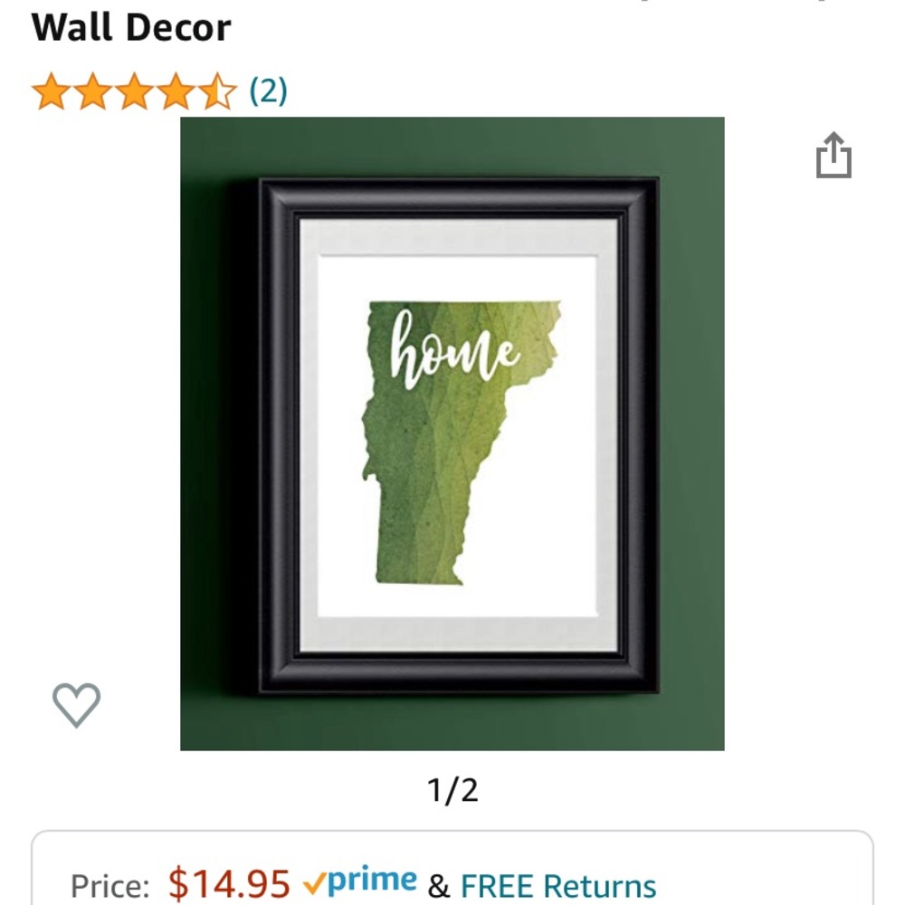 NEW Vermont "home" sign